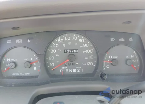 2001 Mercury Grand Marquis Gs z USA, uszkodzony, nr VIN 2MEFM74W91X611152